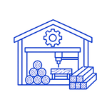 on site manufacturing icon