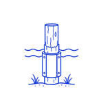 existing piling repair icon