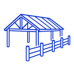 pole barns & fences icon